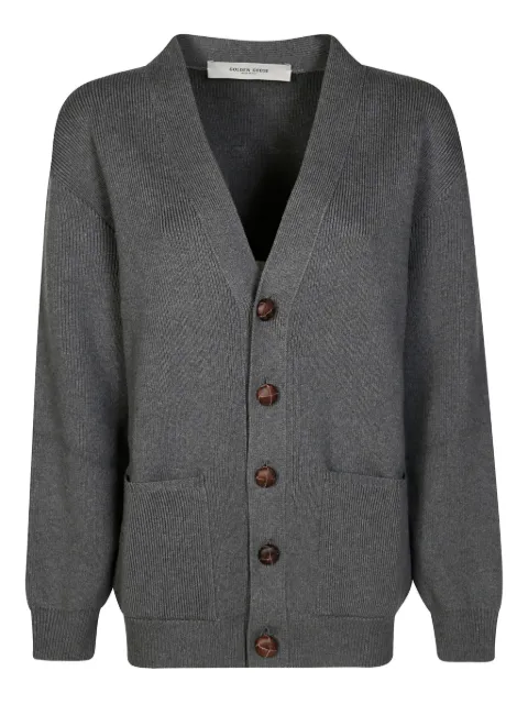 Golden Goose mélange logo-print cardigan