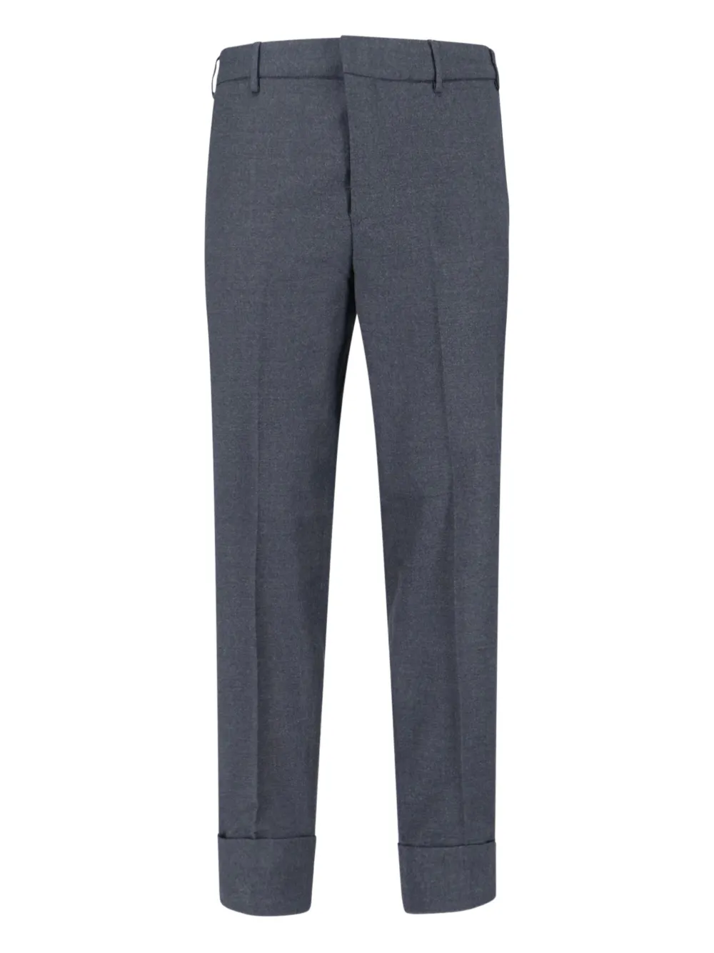 Cruna pressed-crease trousers - グレー Cruna pressed-crease trousers - グレー