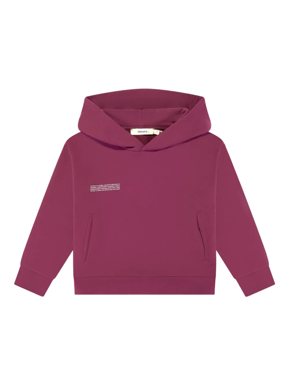 Pangaia Kids logo-print hoodie - Viola