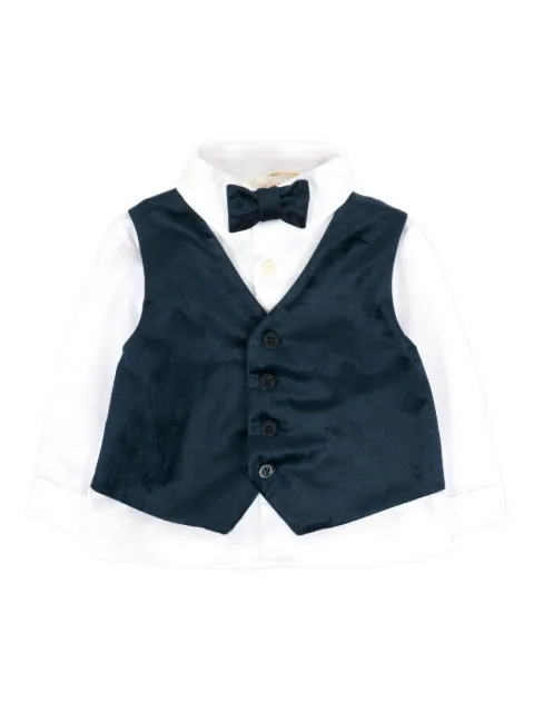 Patachou bow long-sleeve shirt