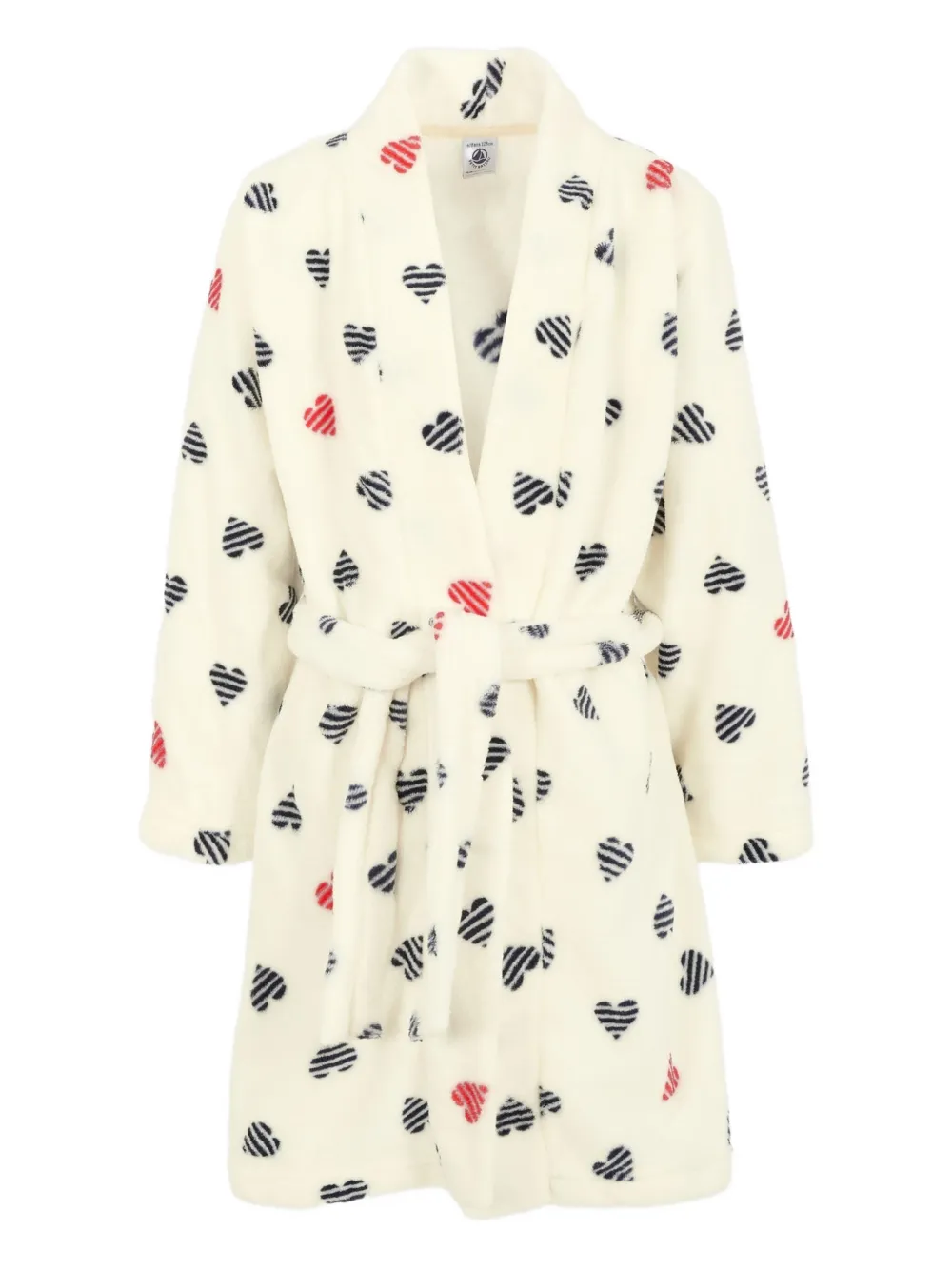 Petit Bateau heart-motif robe - ニュートラル Petit Bateau heart-motif robe - ニュートラル