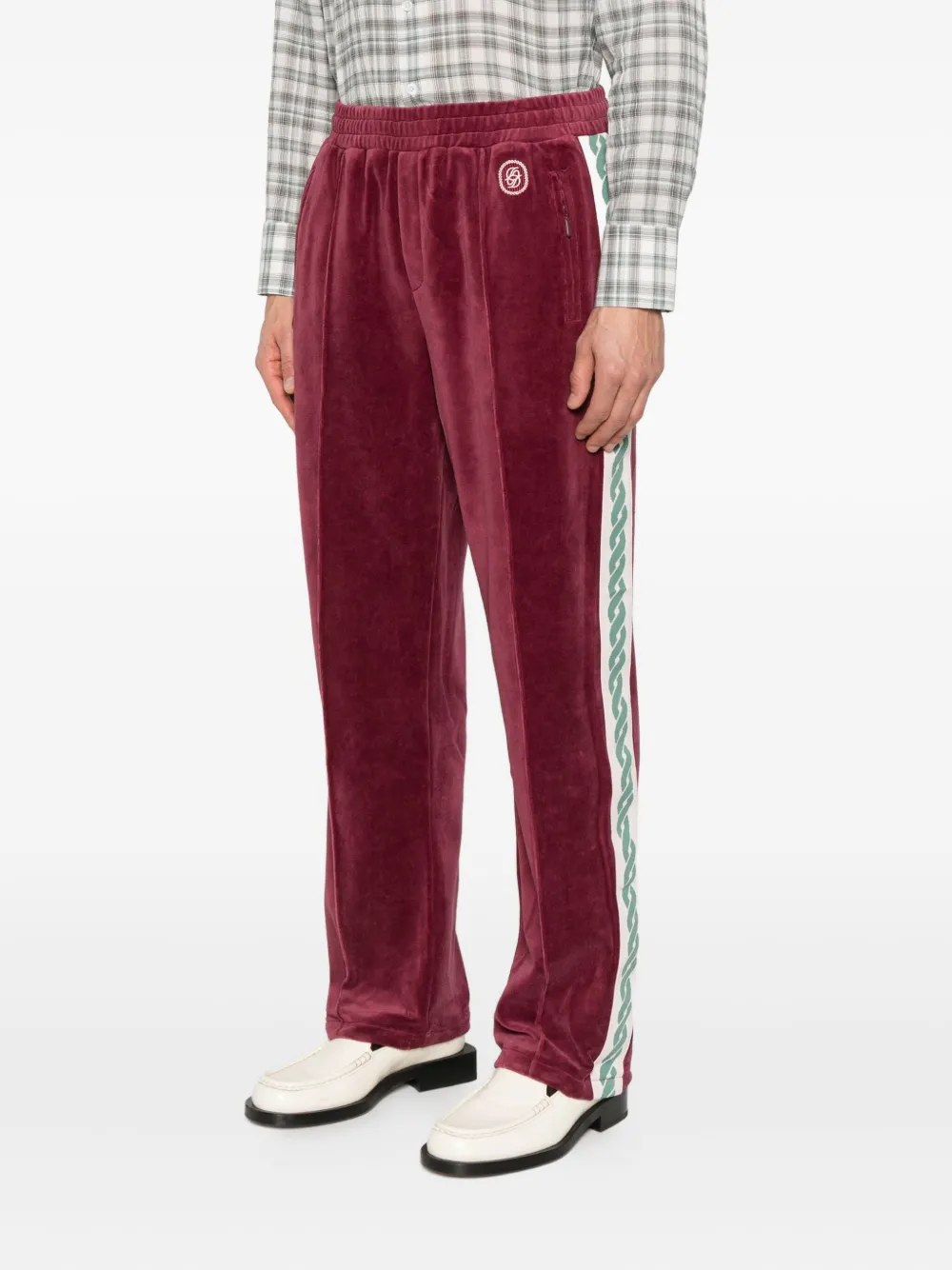 Drôle De Monsieur Fluwelen trainingsbroek Rood