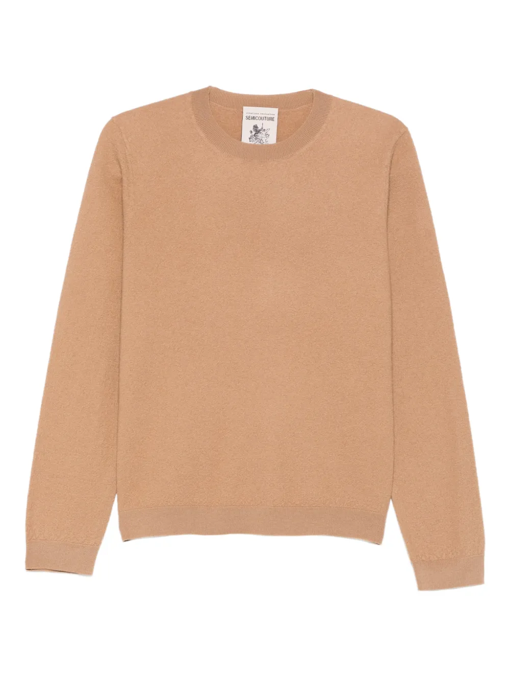Semicouture Amedee Crew-neck Sweater In Neutral