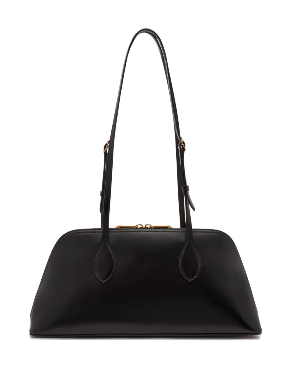 Bally Praline leren schoudertas - Zwart