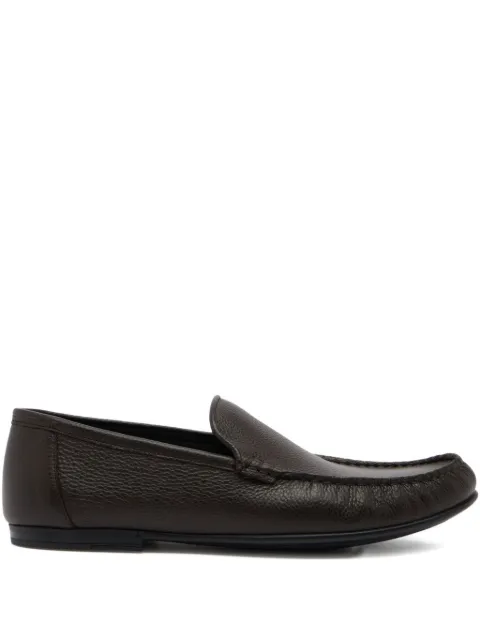 Bally Axony grained leather loafers