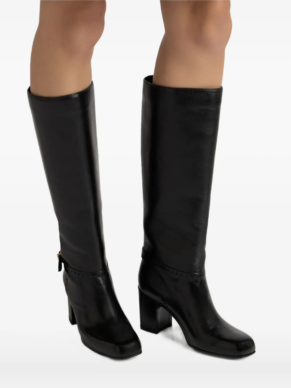 Bally 75mm Eclayr Leather Boots In Black
