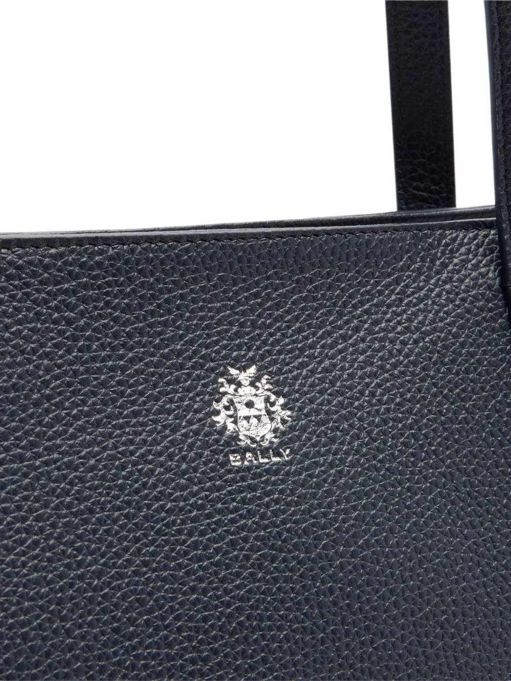 Bally Leather Tote Bag In Blue