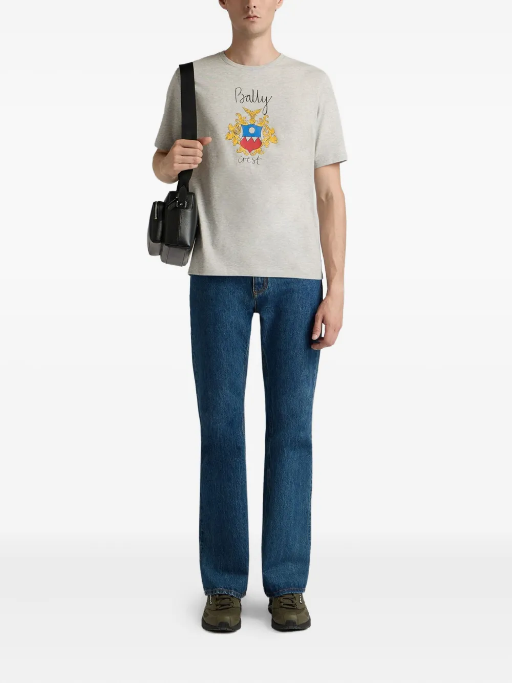 Bally T-shirt met grafische print - Grijs