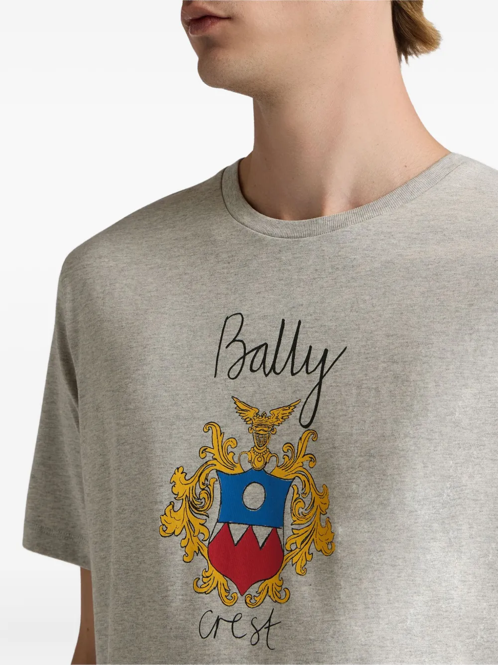 Bally T-shirt met grafische print Grijs