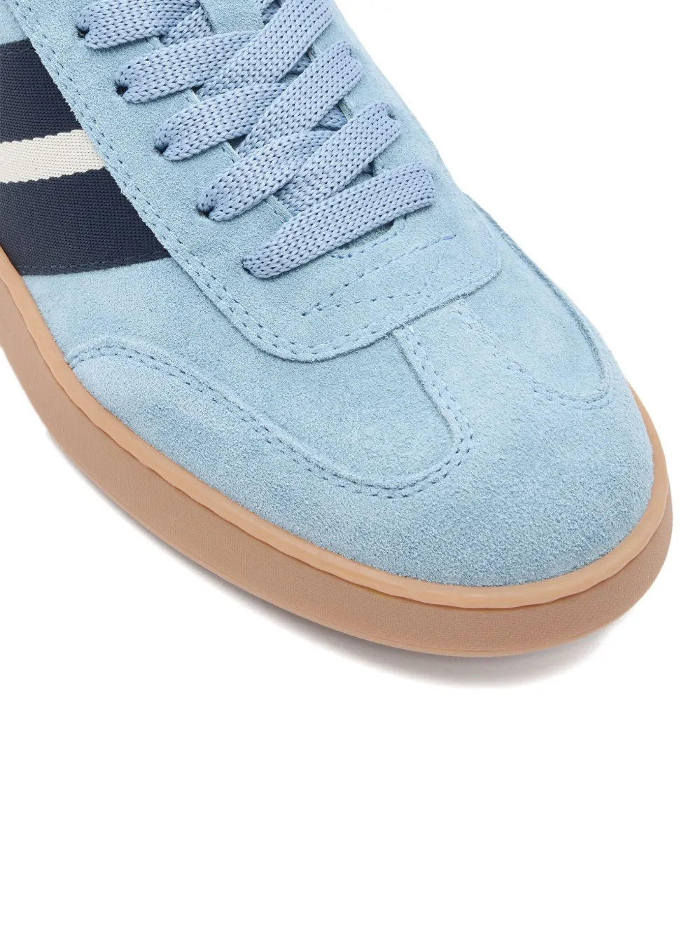 Bally Gestreepte suède sneakers Blauw