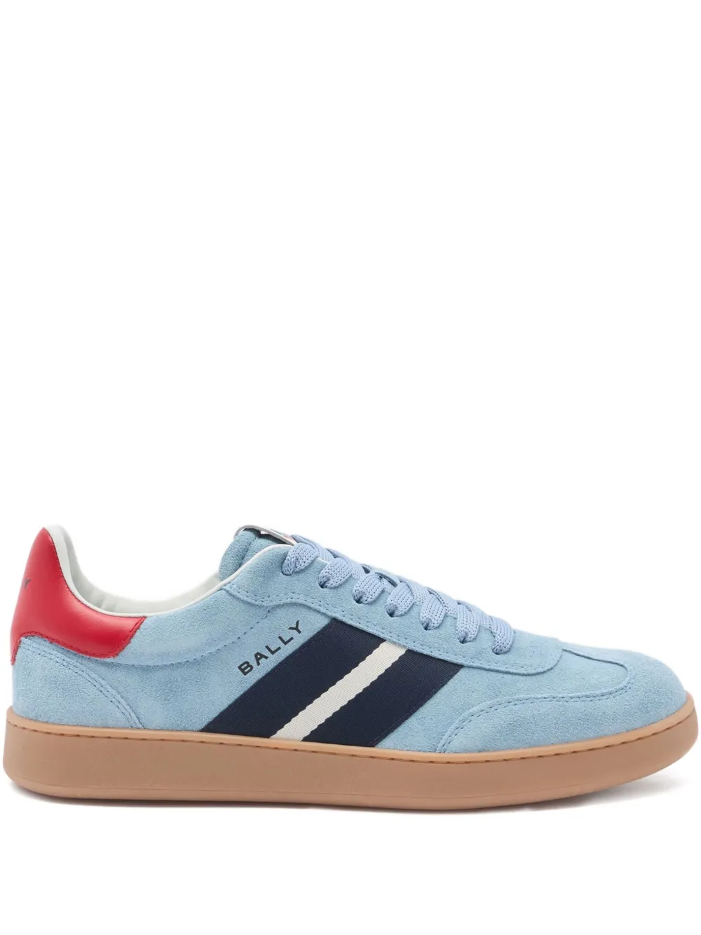 Bally Gestreepte suède sneakers Blauw
