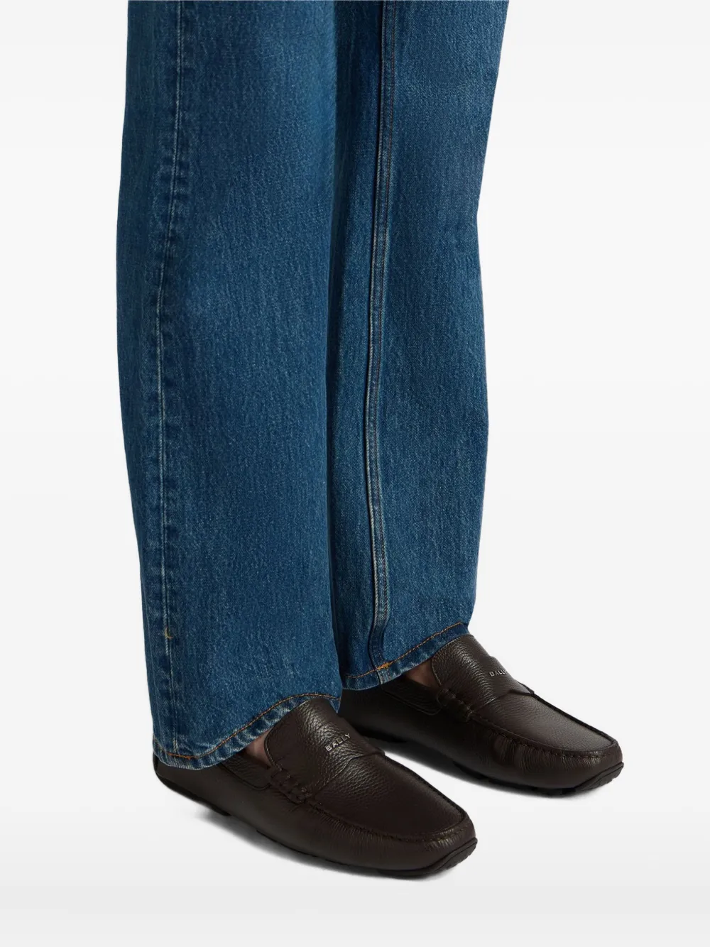 Bally Pilot leren loafers Bruin