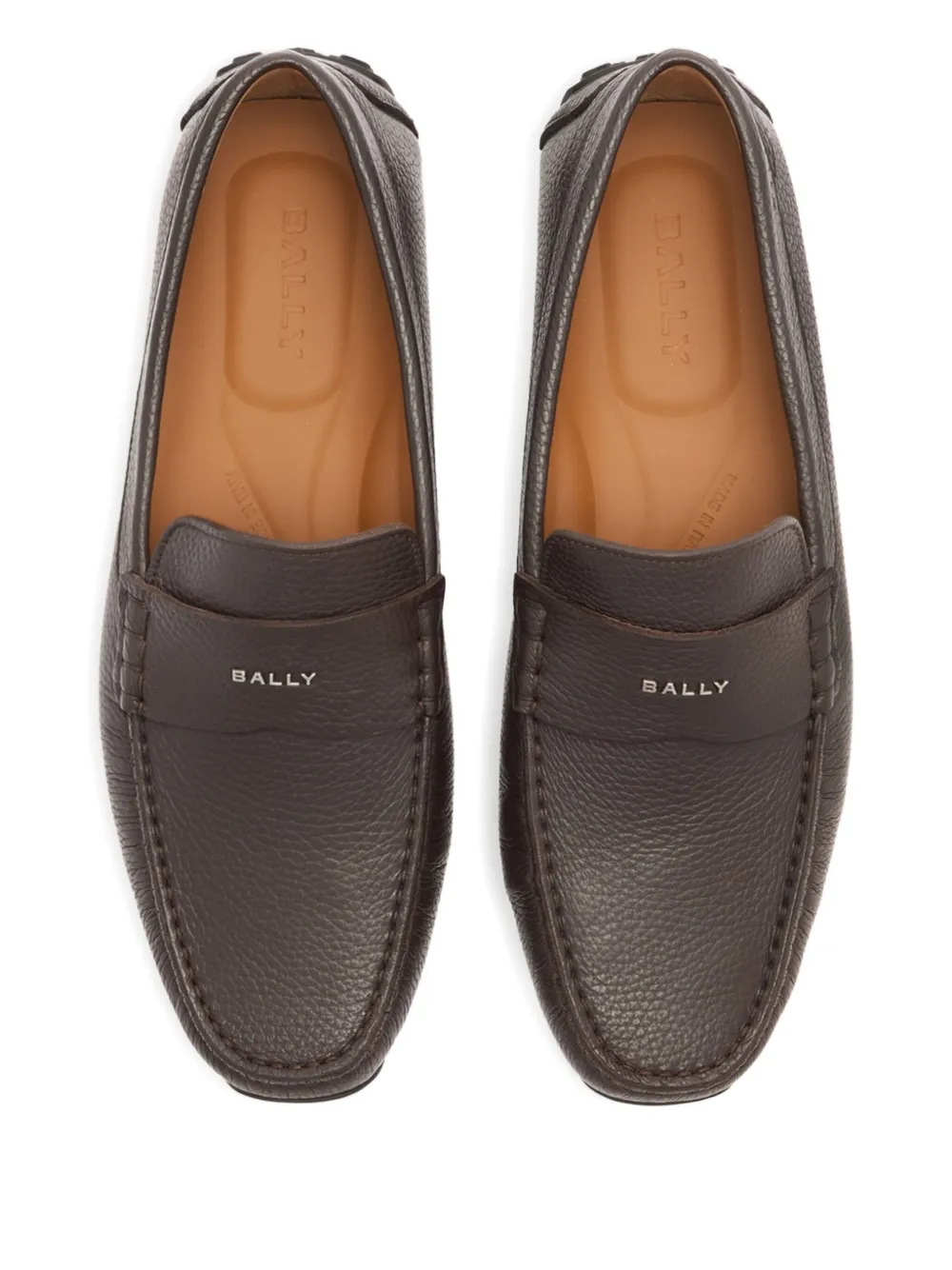 Bally Pilot leren loafers Bruin