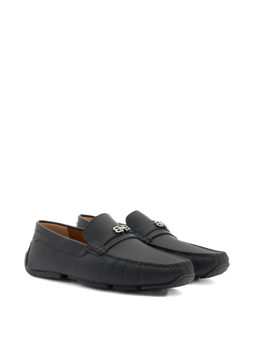Bally Pilot leren loafers - Zwart