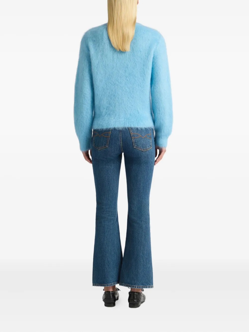Bally Crew-neck Sweater In Blue