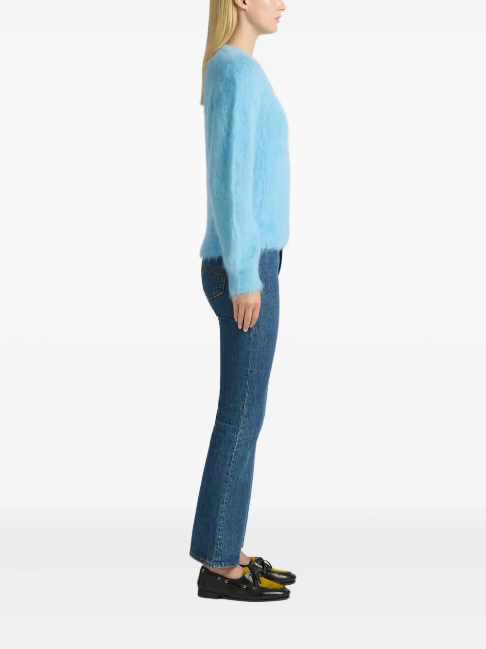 Bally Crew-neck Sweater In Blue