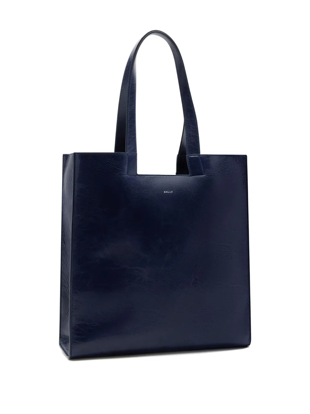 Bally Easy leren schoudertas Blauw