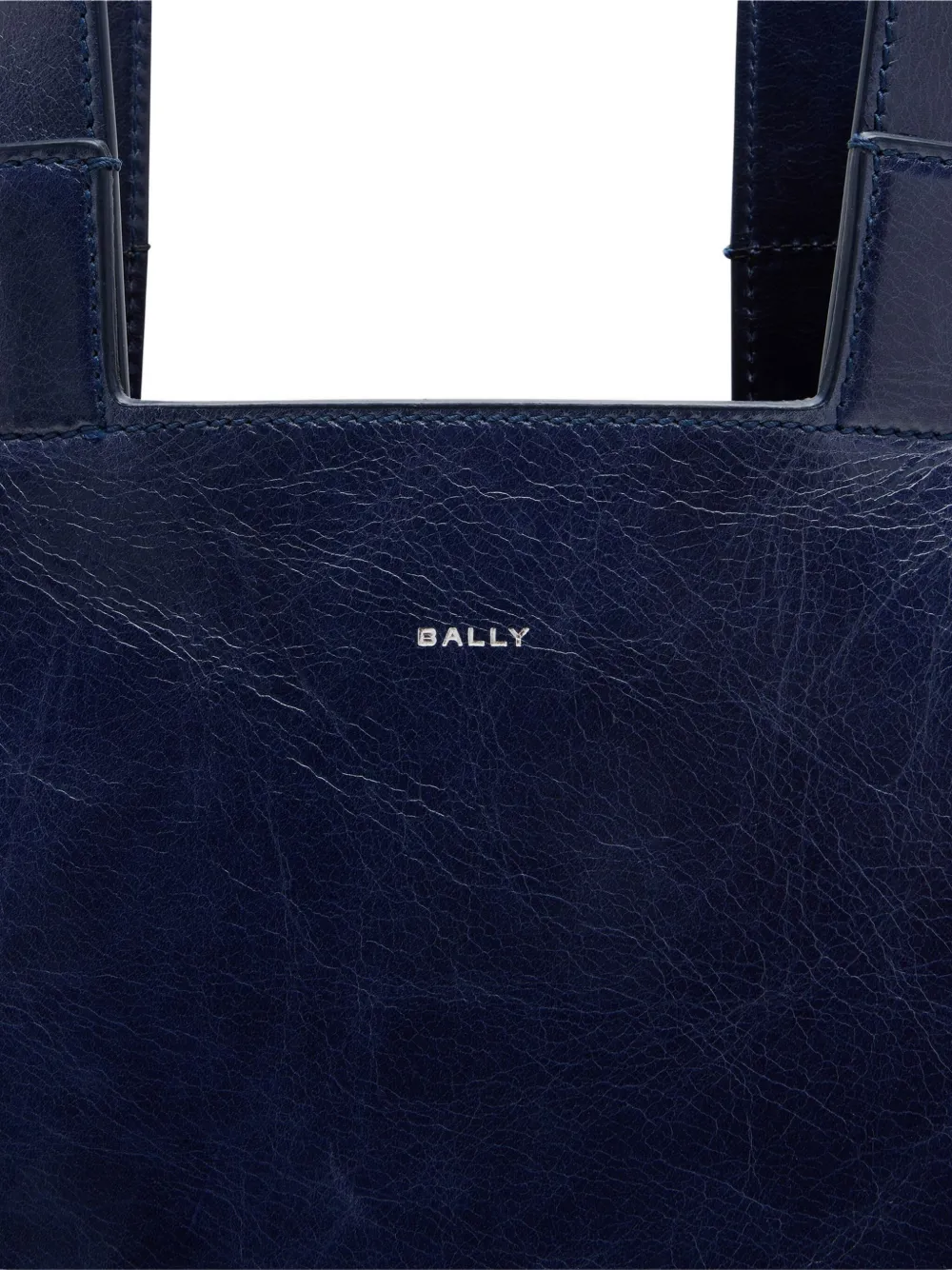 Bally Easy leren schoudertas Blauw