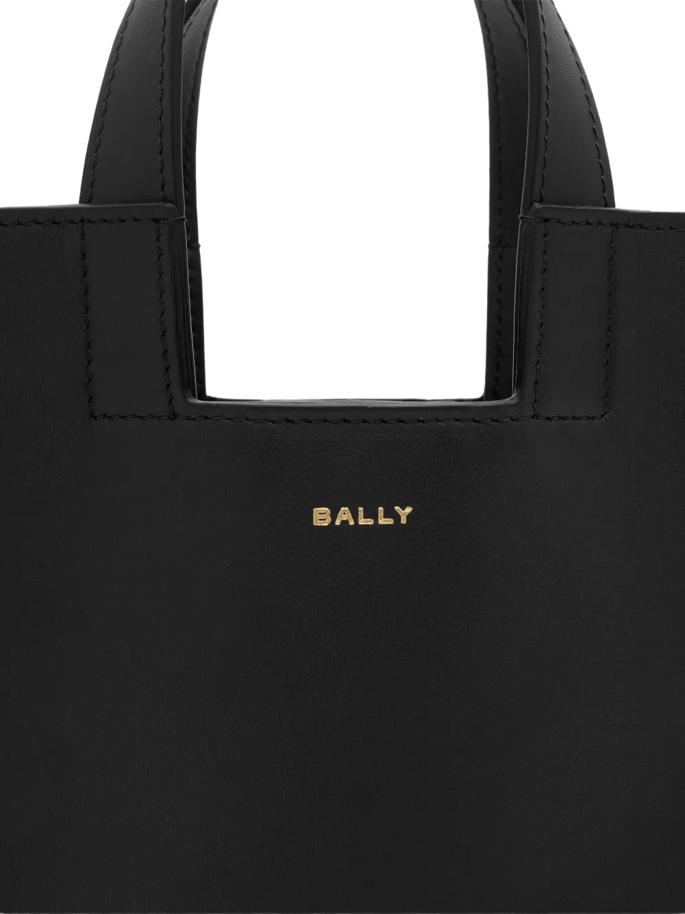 Bally Small Easy Leather Tote Bag In Black