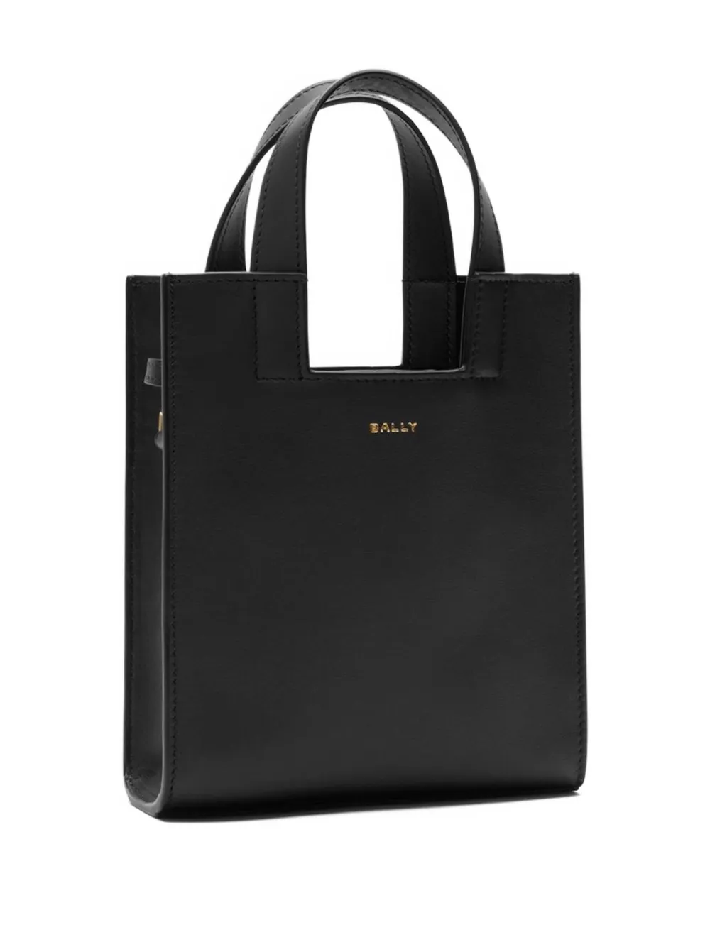 Bally Small Easy Leather Tote Bag In Black