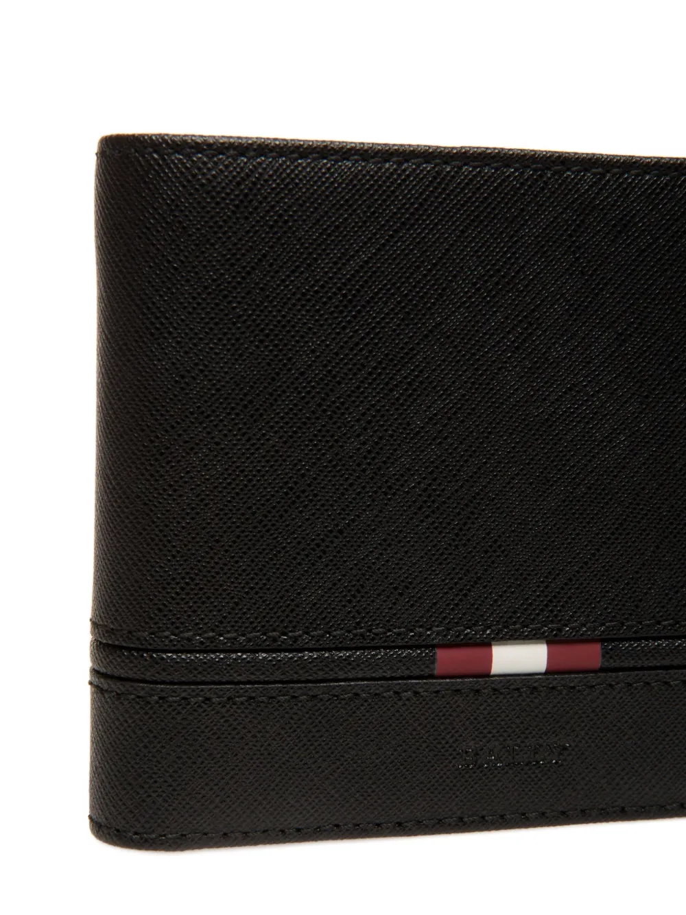 Bally Embossed Bi-fold Wallet In Black