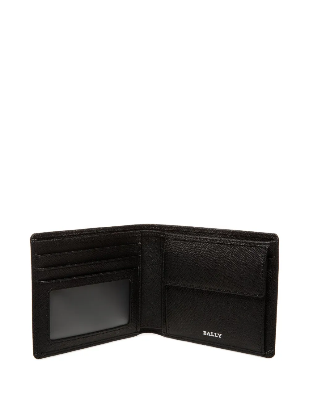 Bally Embossed Bi-fold Wallet In Black