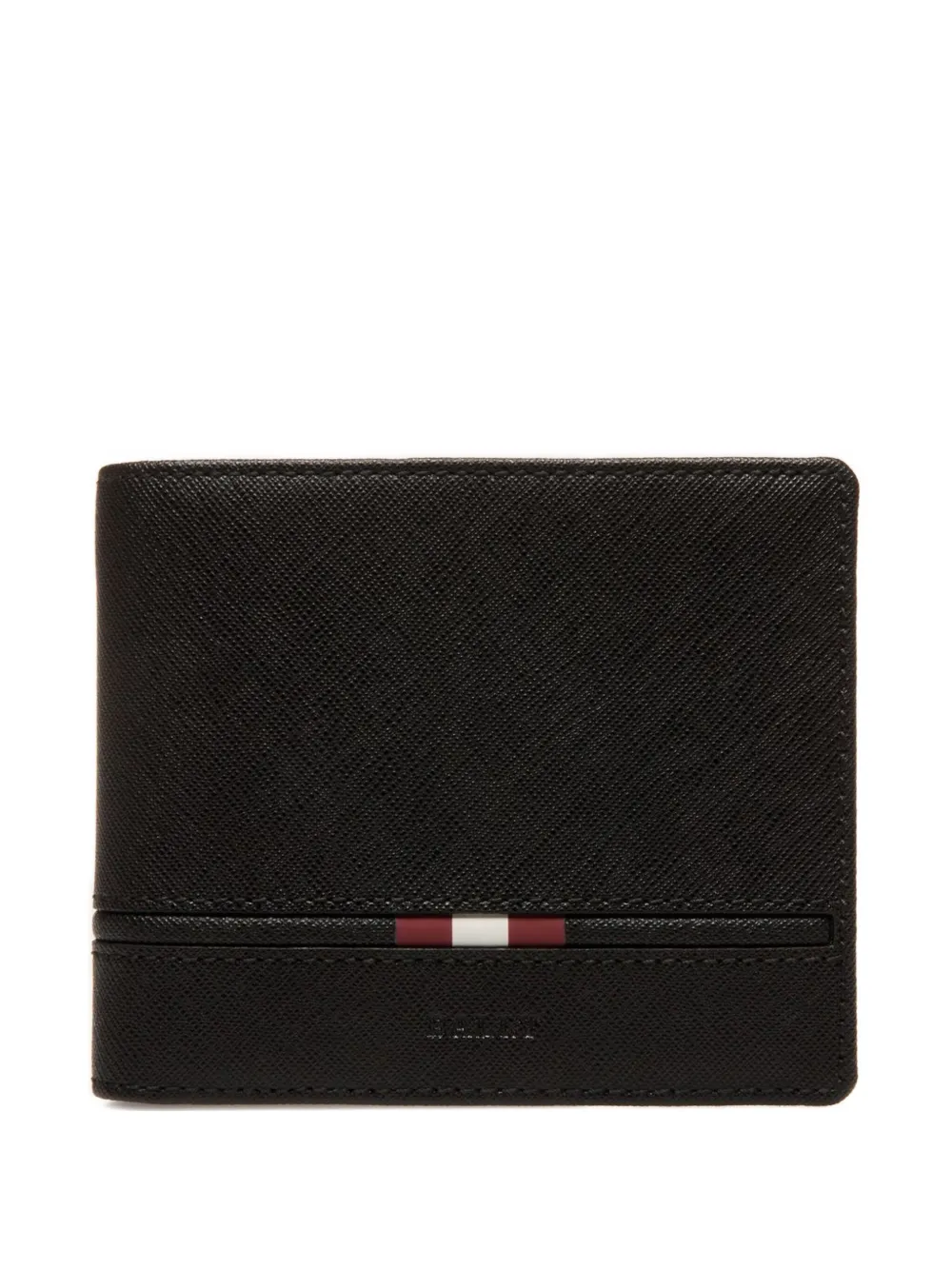 Bally Embossed Bi-fold Wallet In Black