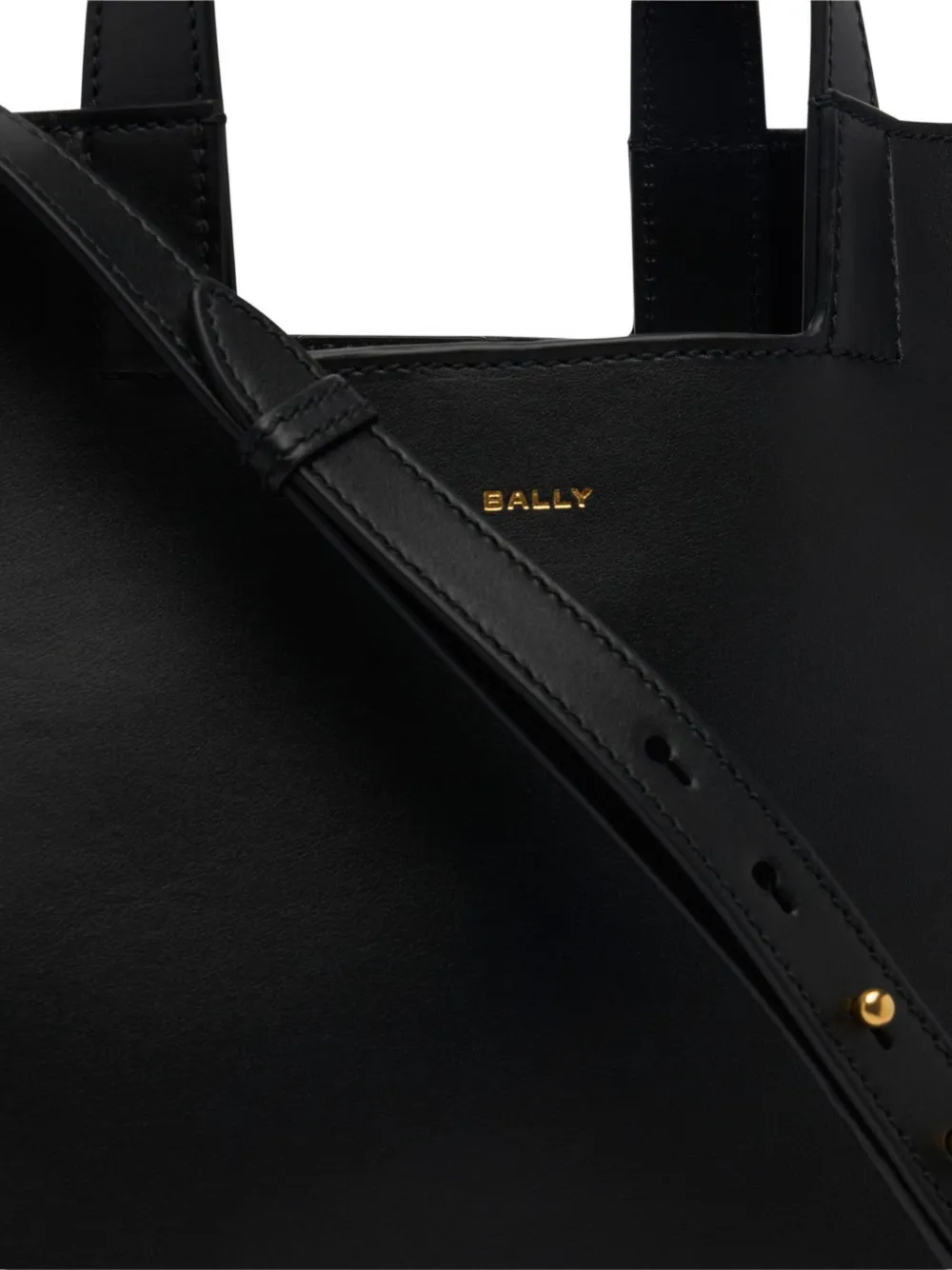 Bally Easy Leather Tote Bag In Black