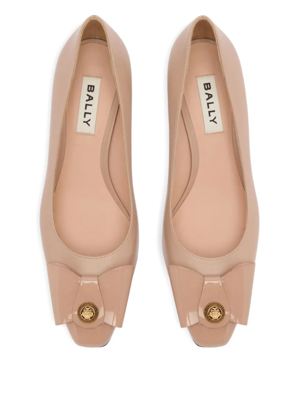 Bally 55 mm B-Bow pumps met strik Beige