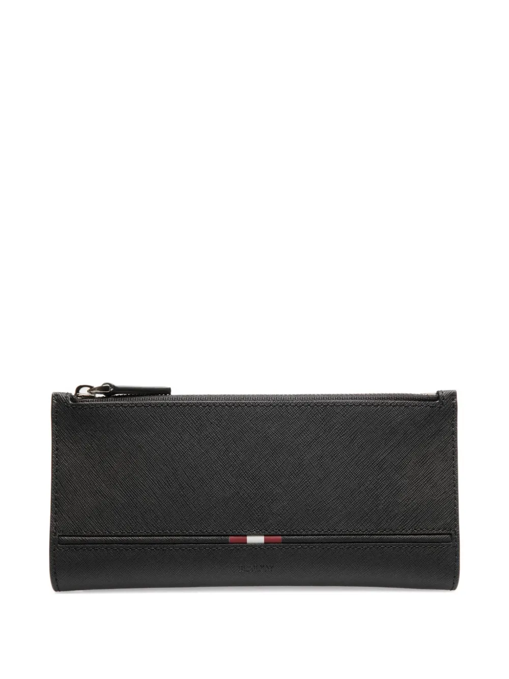 Bally Continental Embossed Leather Wallet In Brown