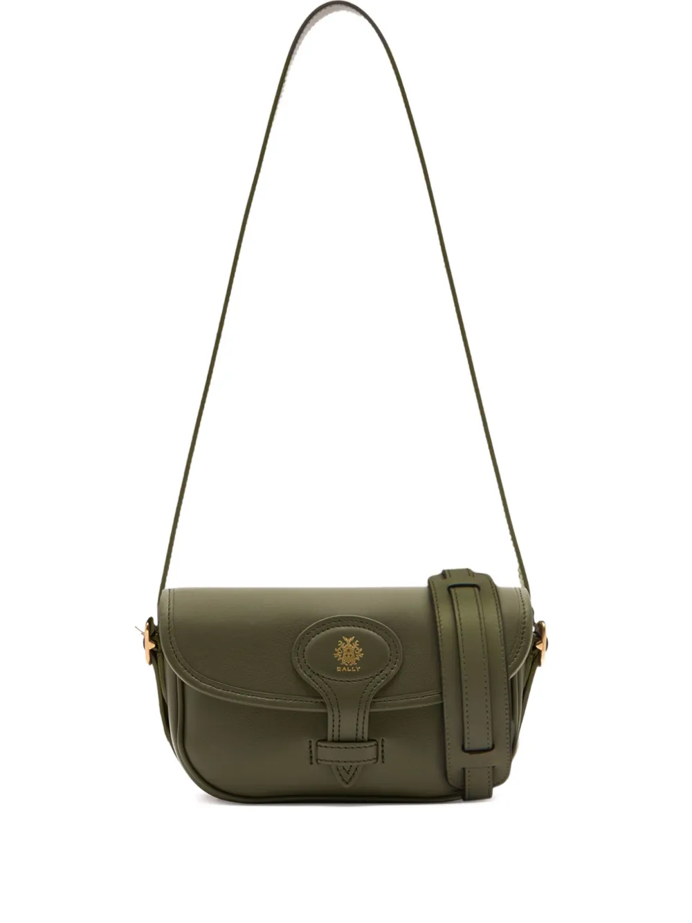 Bally Beckett Leather Cross Body Bag In Green