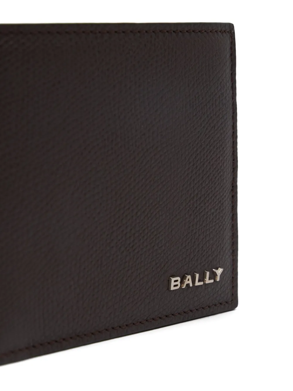 Bally Grained Essential Wallet In Brown