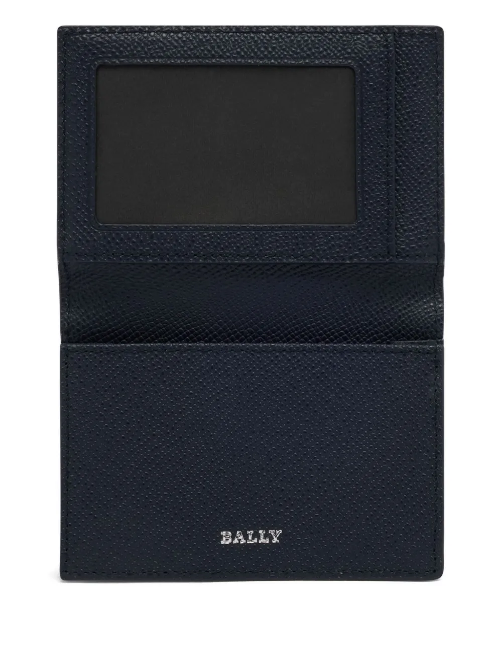 Bally Pasjeshouder met logo-reliëf Blauw