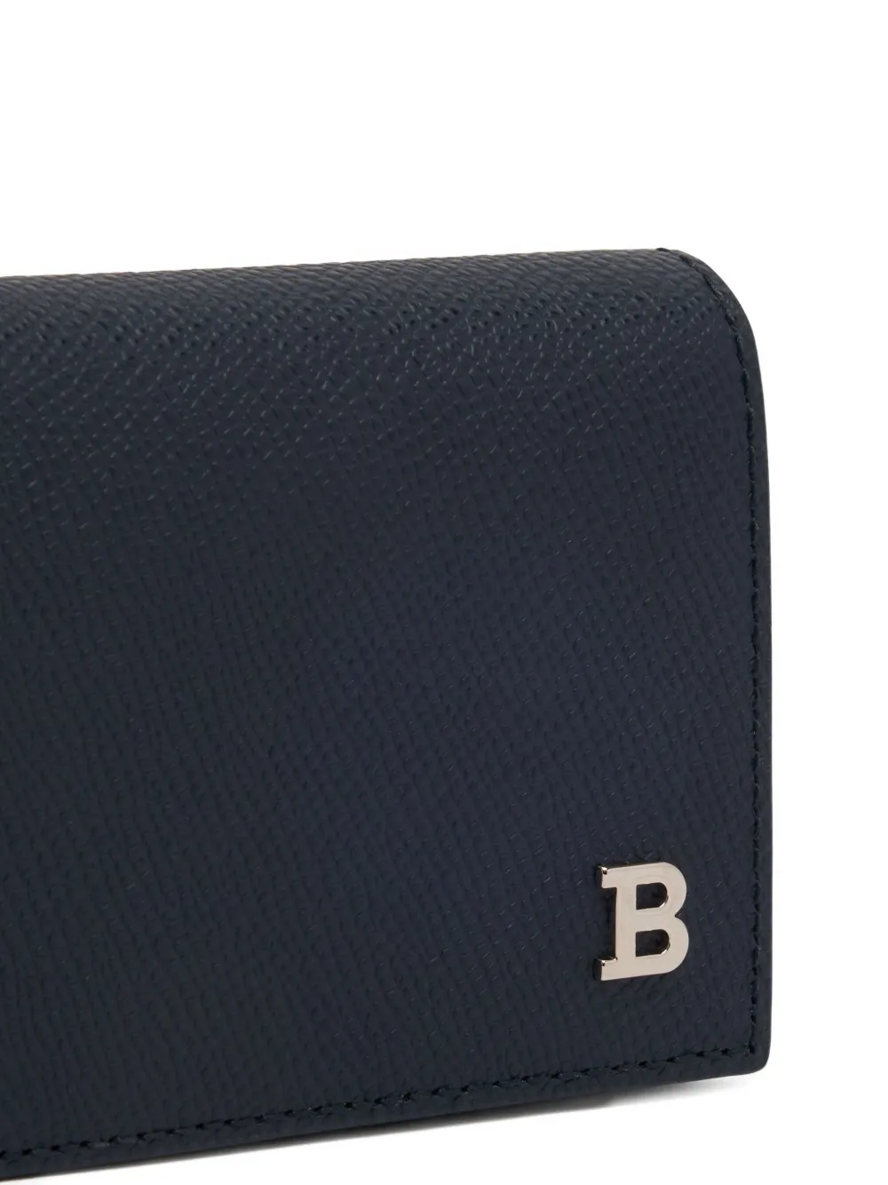 Bally Pasjeshouder met logo-reliëf Blauw