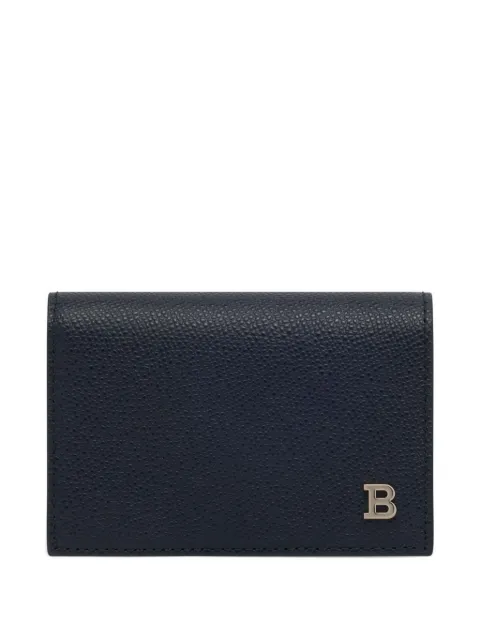 Bally embossed leather card holder