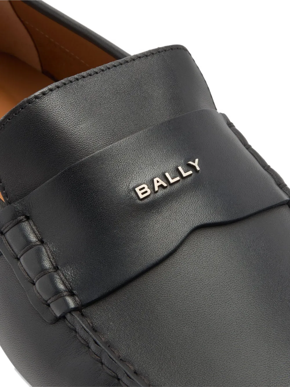 Bally Pilot leren loafers Zwart