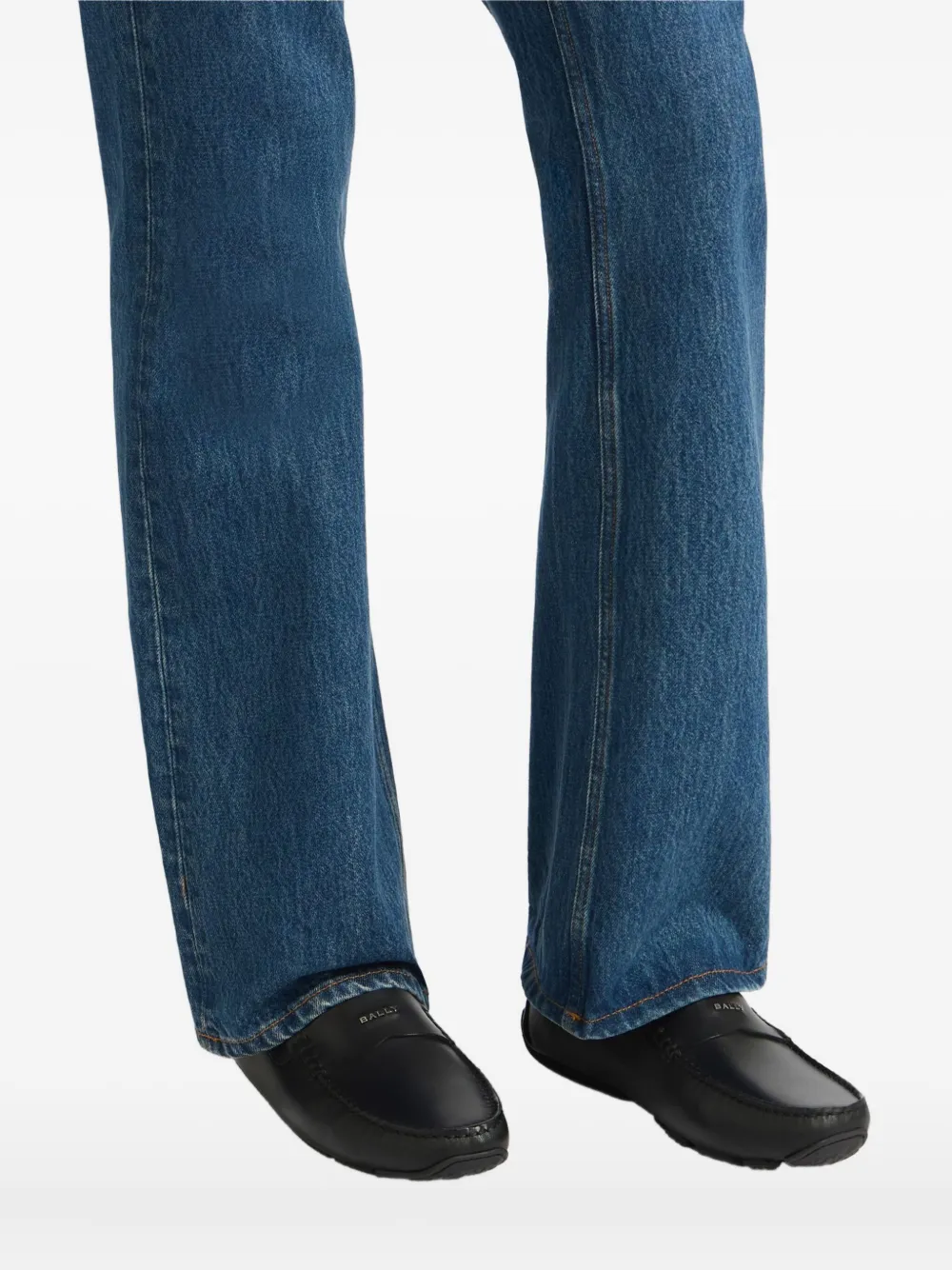 Bally Pilot leren loafers Zwart