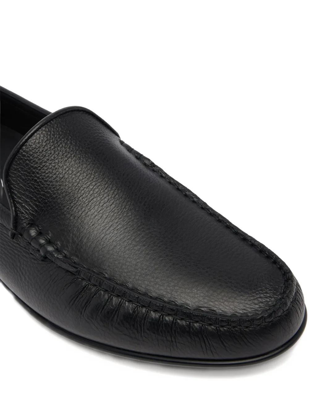 Bally Grained Leather Loafers In Multi