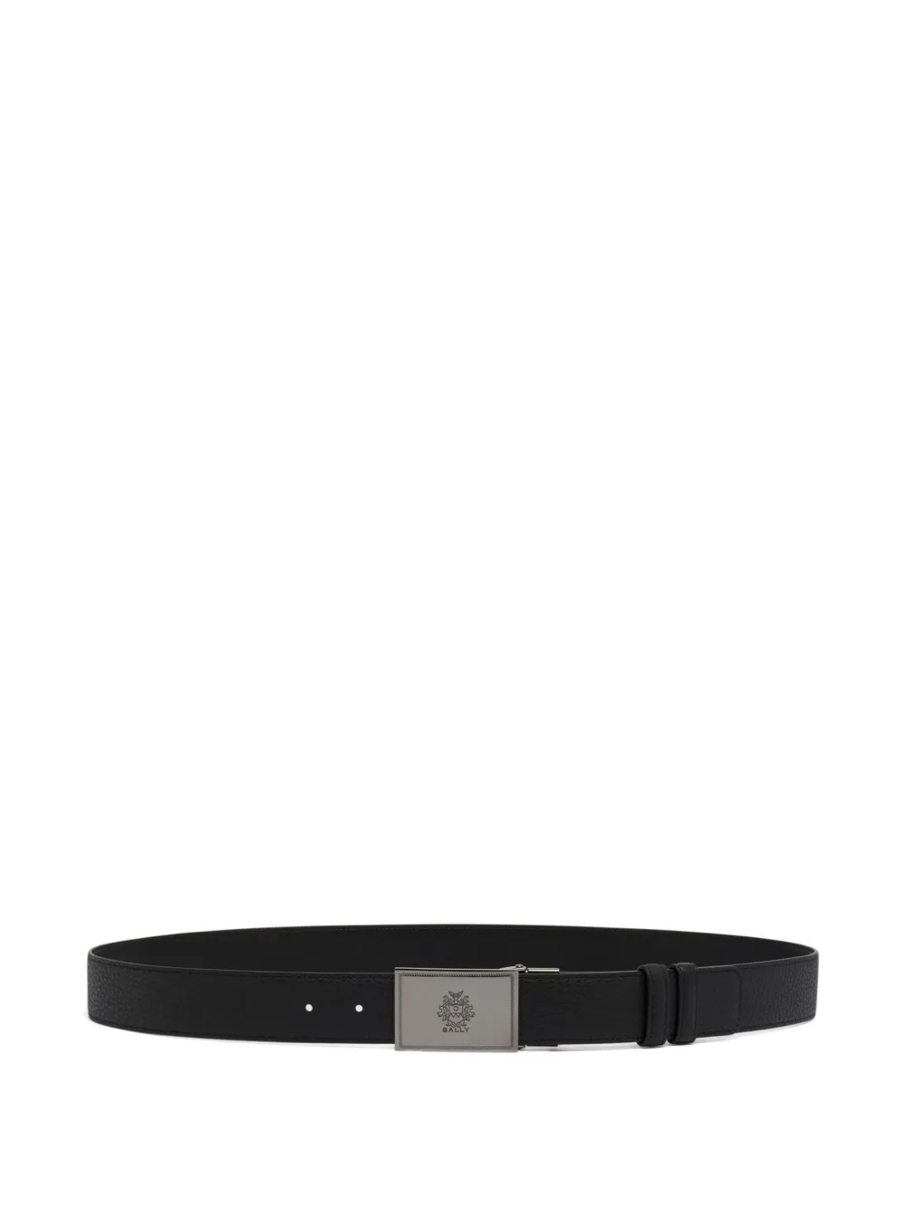 Bally crest-plaque reversible belt | Black | Image 1