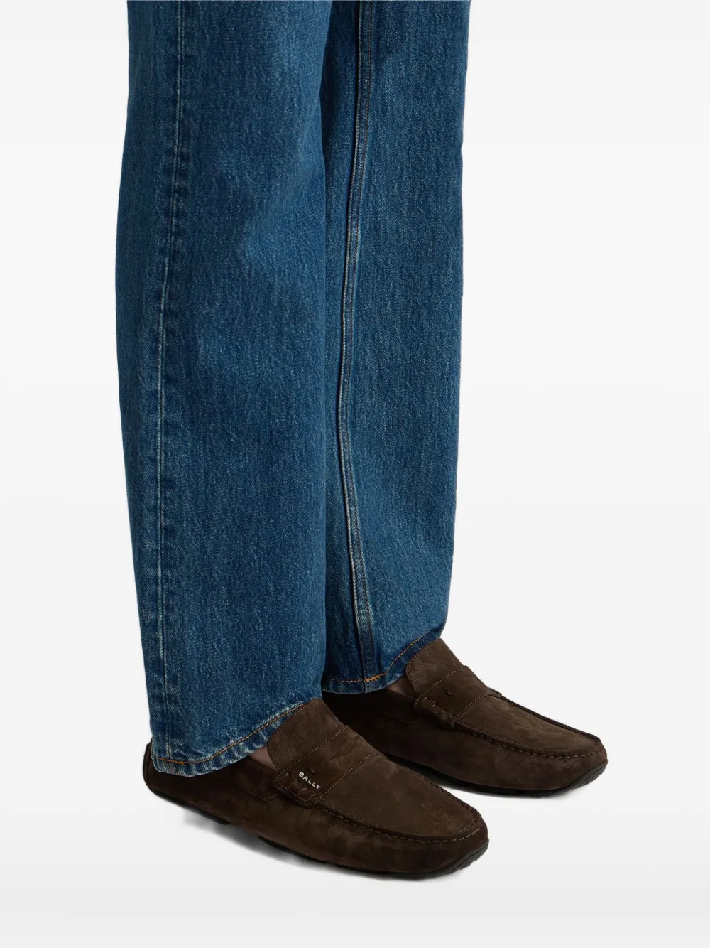 Bally Pilot Driver suède loafers Bruin