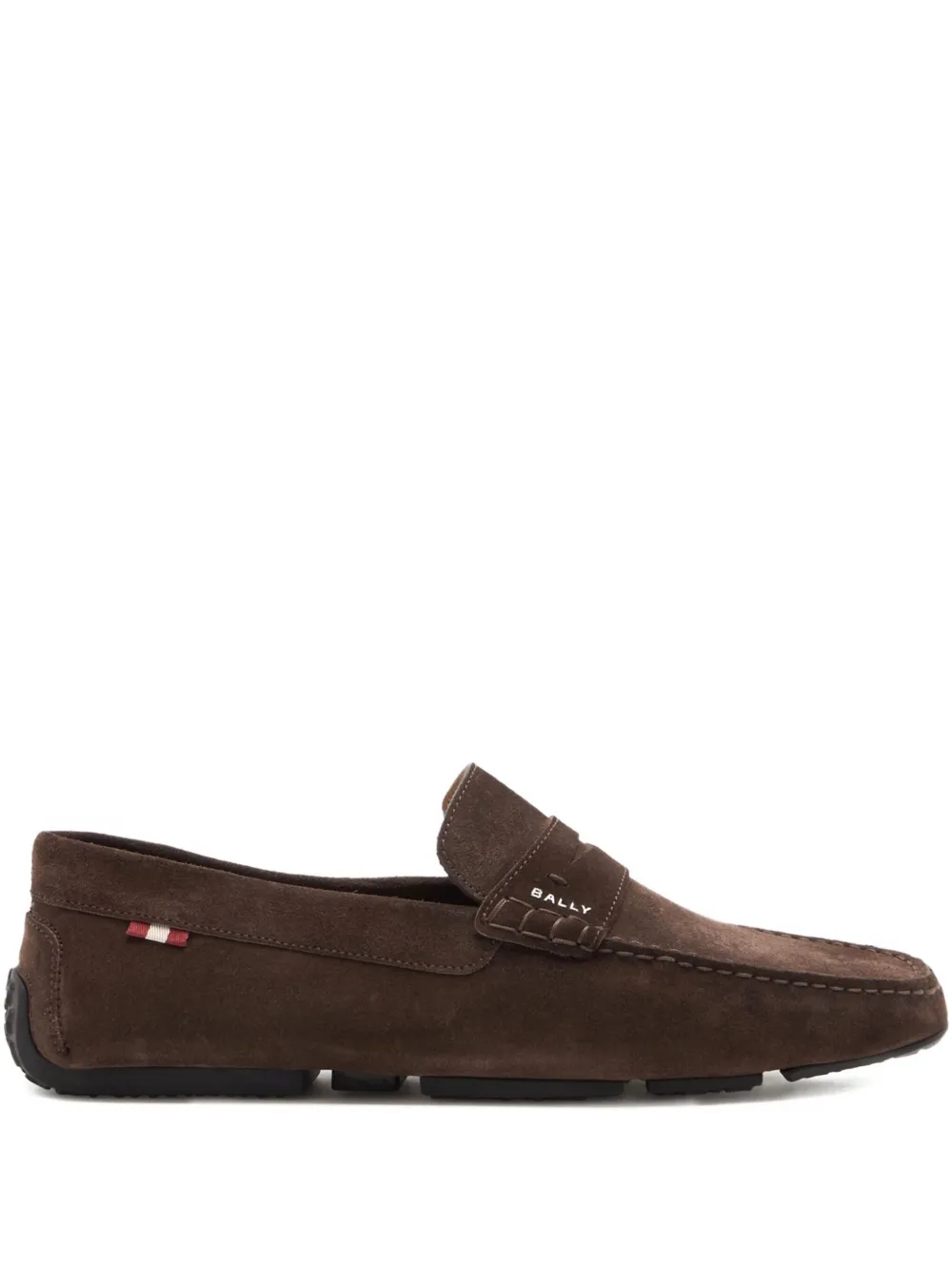 Bally Pilot Driver suède loafers Bruin