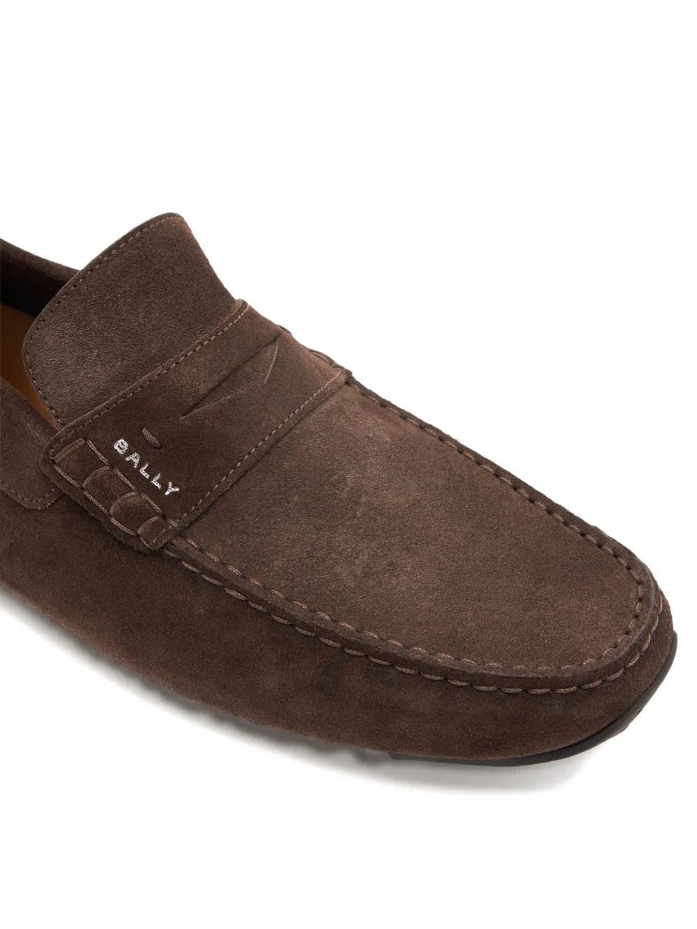 Bally Pilot Driver suède loafers Bruin