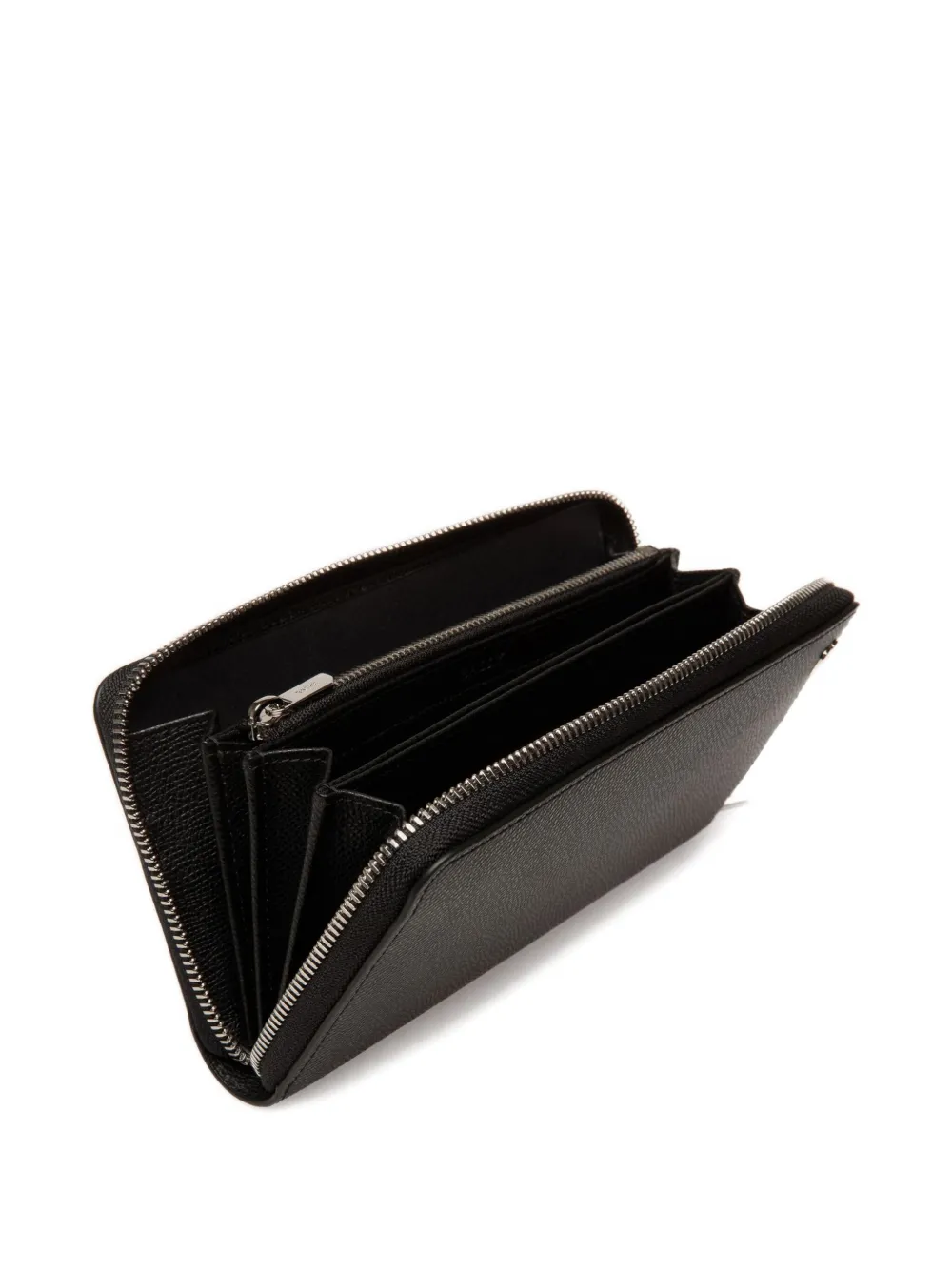 Bally Leren portemonnee Zwart