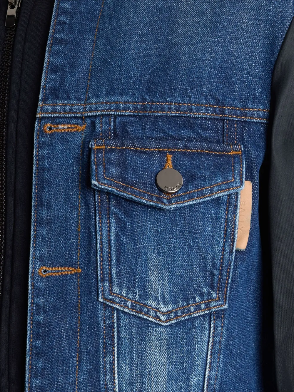 Bally Hooded Jacket In Blue