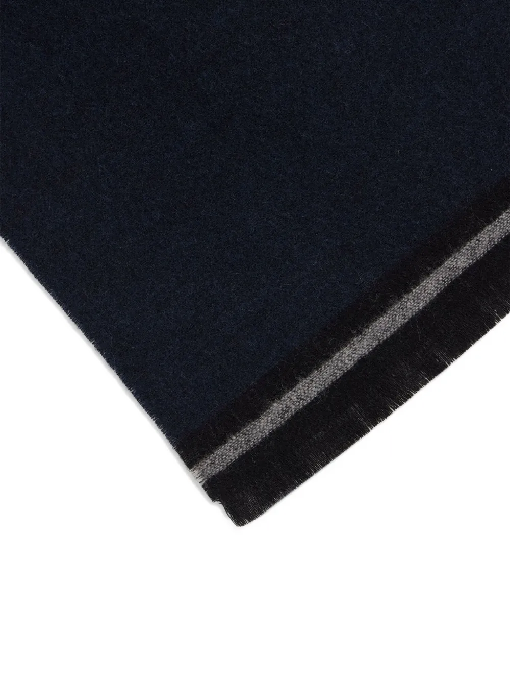 Bally Sjaal met gestreept detail - Blauw
