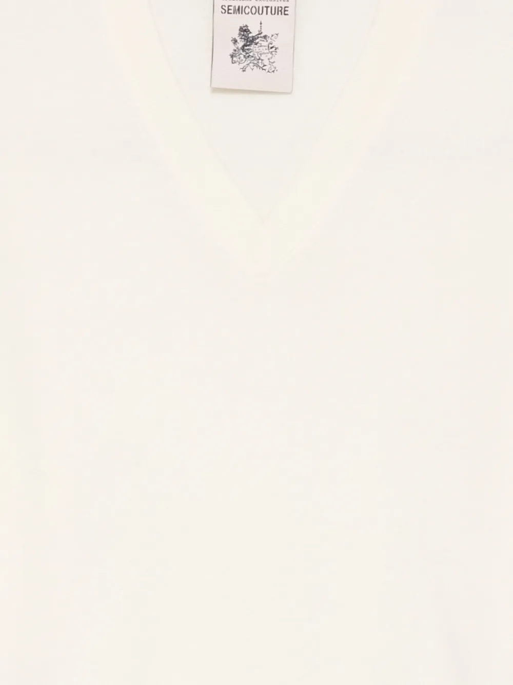 Semicouture Ombeline V-neck Sweater In Neutral