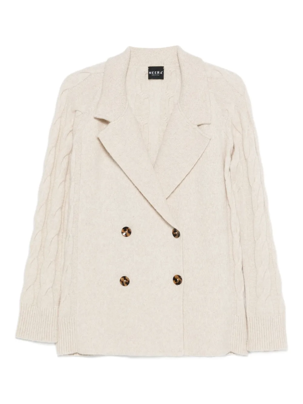 Neera cárdigan en tejido de ochos con doble botonadura | neutro | Image 1