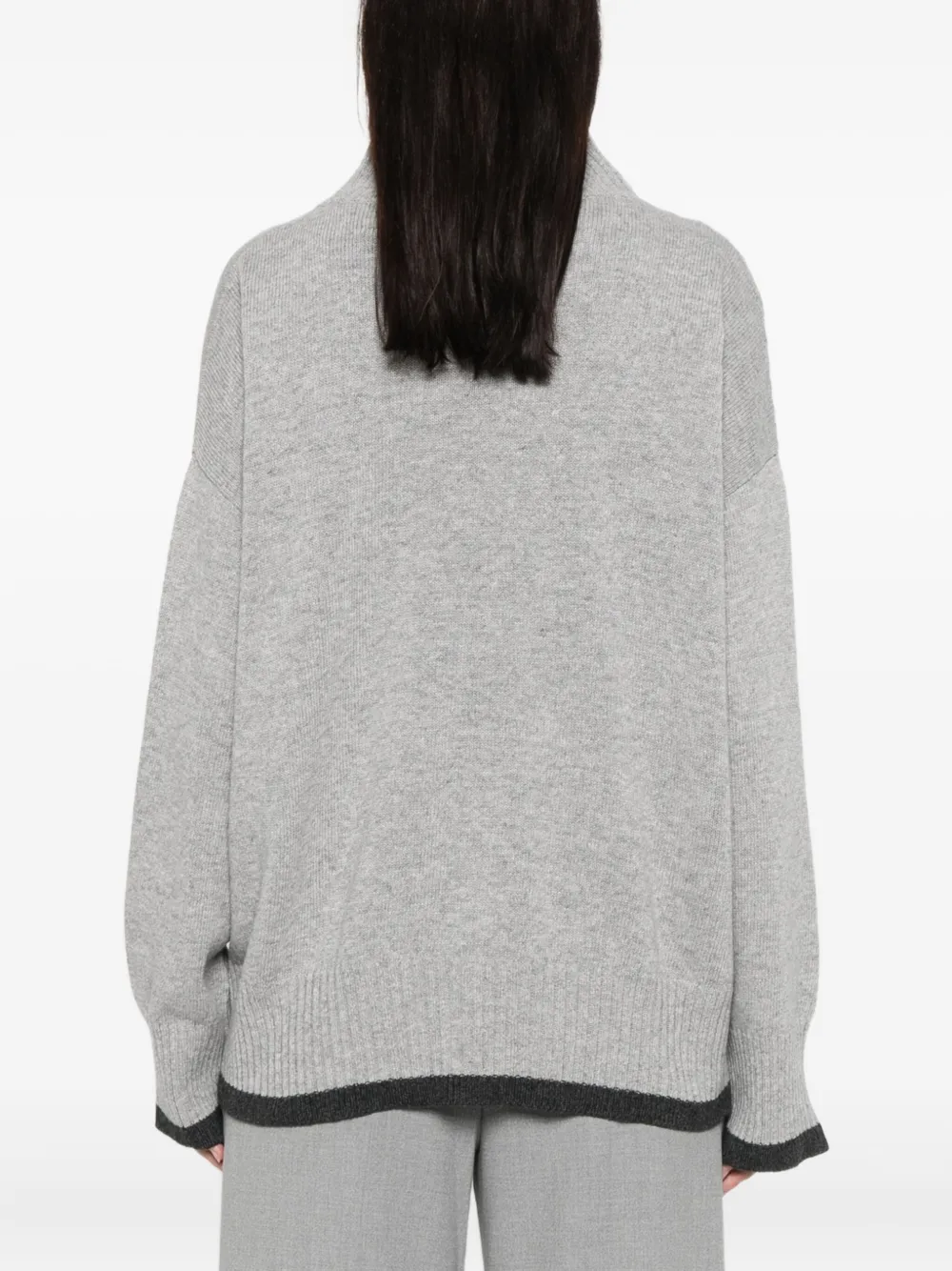 Neera High-neck Sweater In Gray