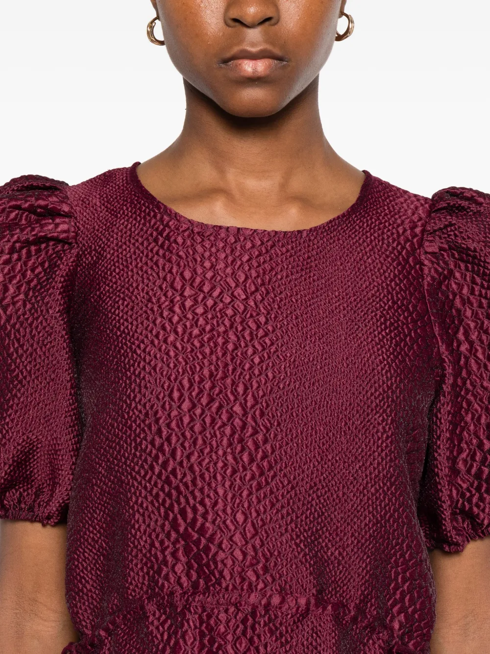 Sea Gelaagde jurk Rood