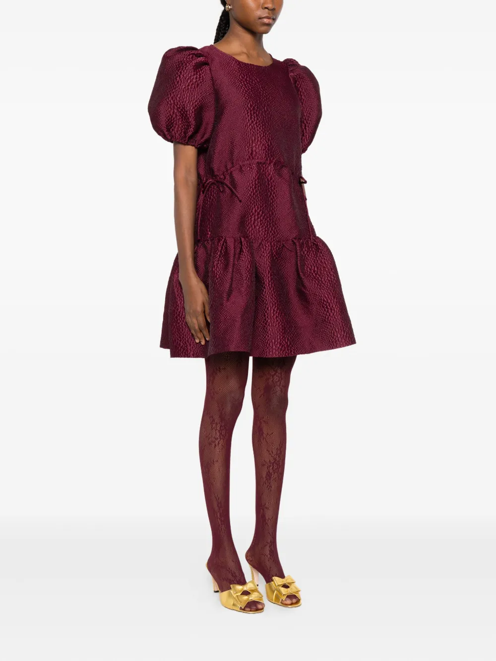 Sea Gelaagde jurk Rood